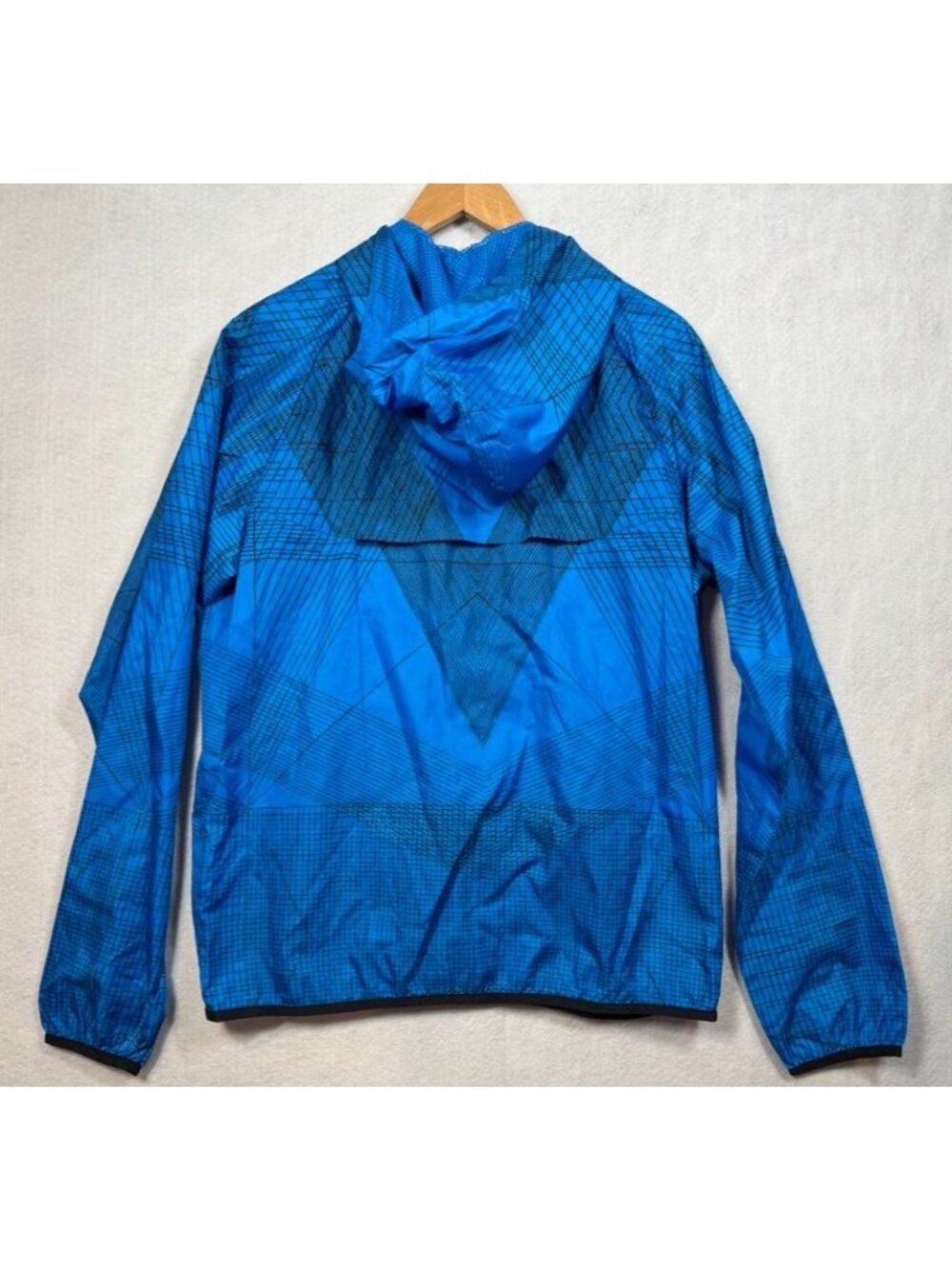 Nike Men's Windrunner Windbreaker Jacket Hooded Royal Blue Black Size Medium M - Picture 2 of 13